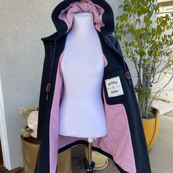 Bridge & Burn Womens Grey Wool Parka. Sz: Small - Picture 6 of 7